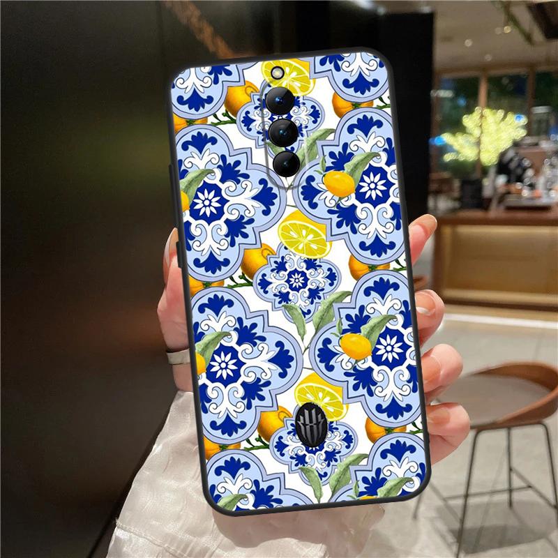 Средиземноморский лимонный чехол для ZTE Nubia Red Magic 8S 8 9 Pro Plus Red Magic 6 7 Pro 6S 7S Pro 5G 5S 6R Funda