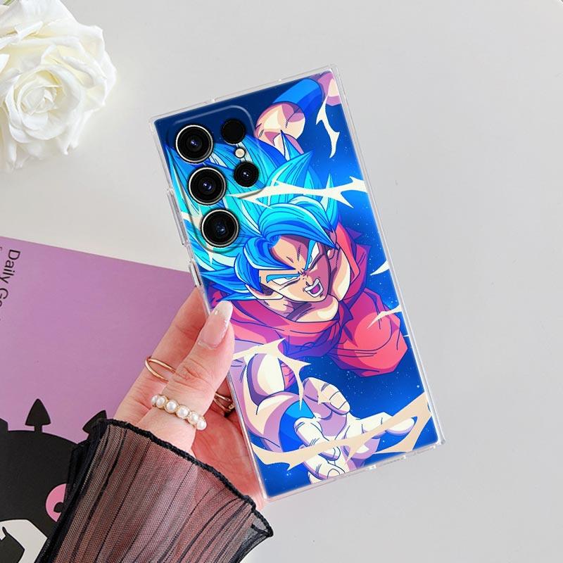 S26 Ultra Case For Samsung Galaxy S25 S26 S24 S23 Ultra S22 S20 Plus S21 FE A57 Dragons Balls Goku God Vegeta Anime Phone Cover