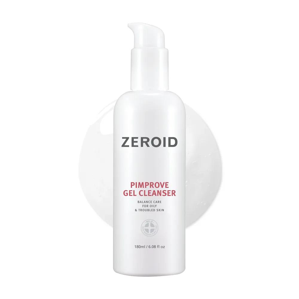ZEROID Pimprove Gel Cleanser 180ml Set (+ Red Control Cream 10ml)