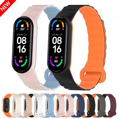 Силиконовый магнитный ремешок-петля для Xiaomi Mi Band 10 9 8 7 6 5 4 3 Браслет Ремешок для запястья Correa для Mi Band 8 9 Mi band 10 Ремешок-пояс