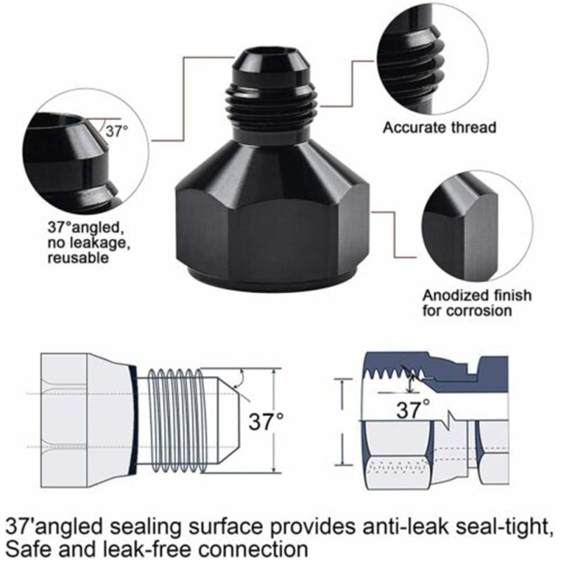 2 шт., прецизионный адаптер для шланга из алюминиевого сплава An8 An10 к An6 An8, комплект адаптеров для масляного шланга