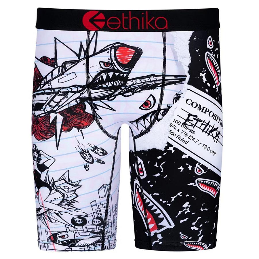 Мужские дышащие квадратные трусы ETHIKA: Модные спортивные плавки с принтом, плавки для фитнеса, пляжные штаны.