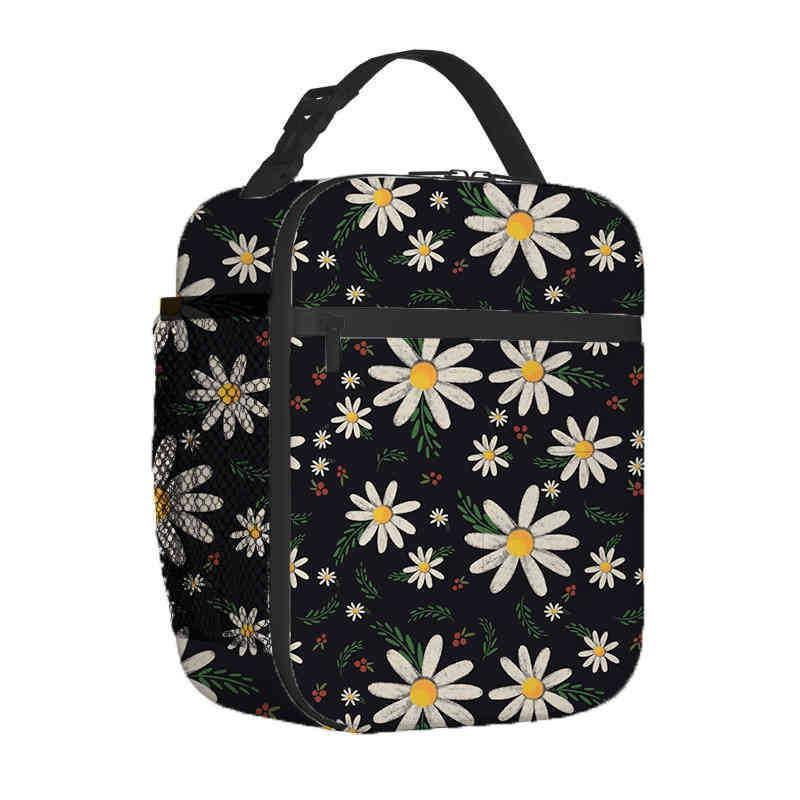 Kids Insulated Lunch Bag With Full-Print Football Design Portable Cooler School Daycare Outdoor Activities
