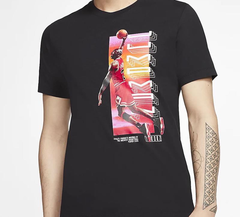 Мужская футболка Jordan Set in Sleeve Мужская Черная