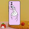 Корейский чехол с жестом 'сердце пальцами' для Honor 200 Magic 5 6 Pro X9c X9a X8a X7a X6a X7 X8 X9 X8b X9b 50 70 90 Lite