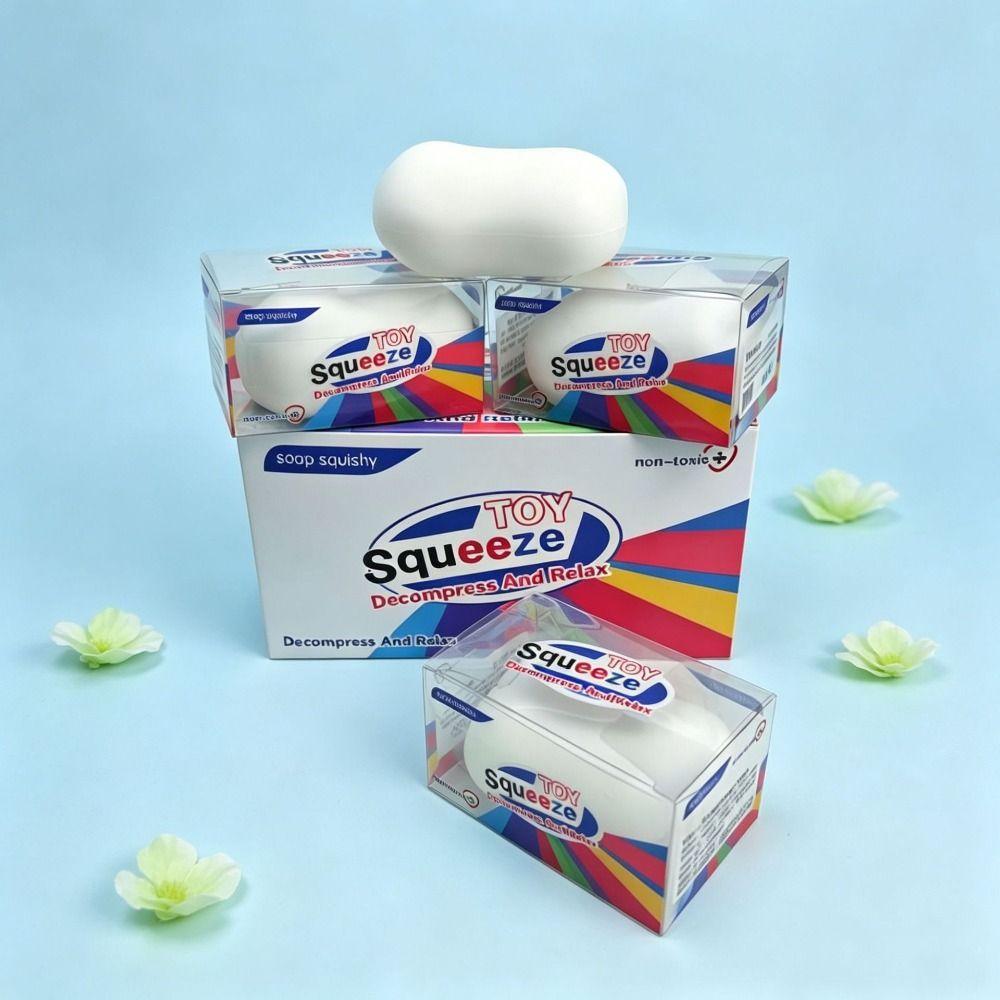 Handmade Soap Ball Squishy Finger Relax Crunchy Fidget Toy Building Block Squishy Children Gifts