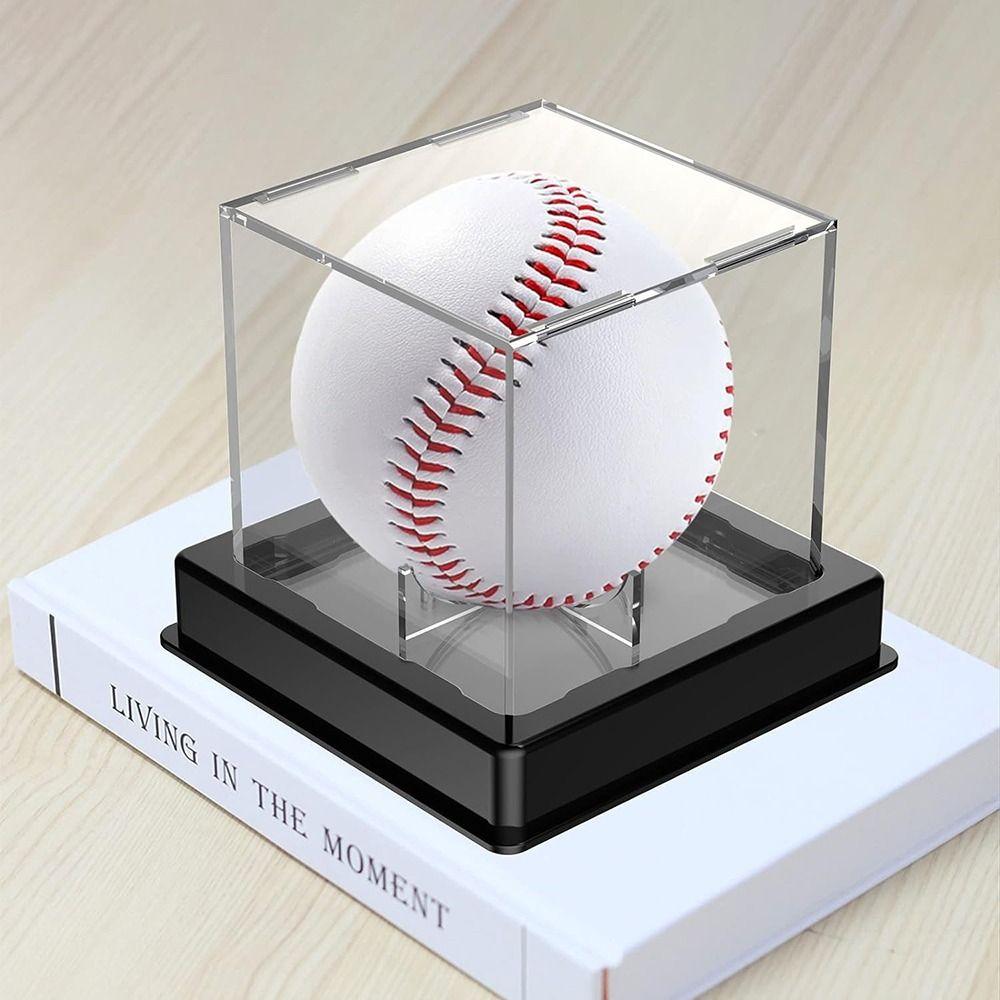 Ball Protector Baseball Display Case Cube Baseball Storage Box Durable Baseball Holder