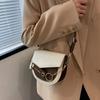 Women Saddle Purses Clutch Handbags  New Messenger Bags Chain Flap Shoulder Bags Solid Color Luxury Designer Crossbody Bag