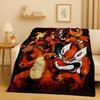 3D  Charizard Pokemon Cartoon Christmas Gift Flannel Blanket,Ultra Soft Plush Throw for Home Bedroom Bed Sofa Cover Kids