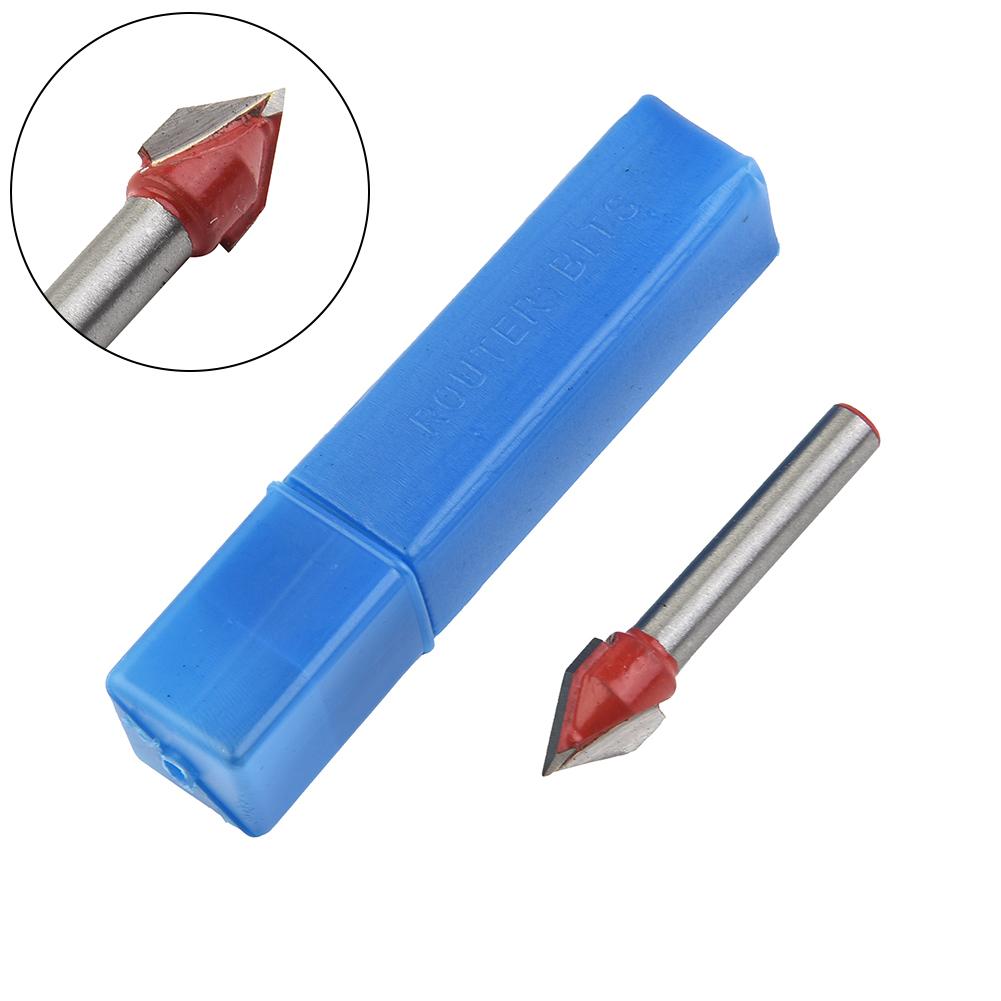 CNC 60°60 Degree Router Engraving,WoodWorking V-Groove Bit 6*10mm Cutter Tool