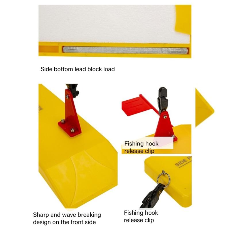 Левая/Правая Вставная Доска-Планер Доска-Грузило для Троллинга для Рыбалки Боковая Доска-Планер для Рыбалки Доска-Планер с Флагами