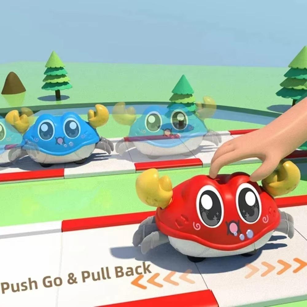 Игрушка ползающий краб из АБС-пластика, мультяшный интерактивный краб-пузырь, прочный бегущий краб, подарок на день рождения