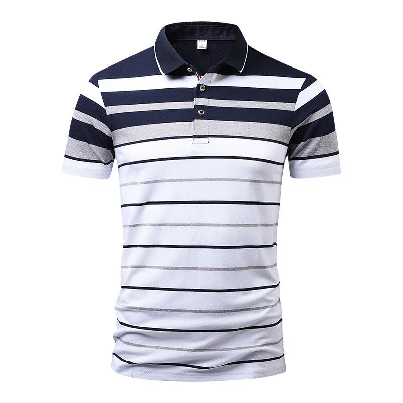 Men 'S Summer Short Sleeve T -Shirt Lapel Fashion Casual T -Shirt Large Size Half Sleeve