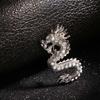Dragon Fashion Gift Men's Collar Clothing Decorative Corsage Jewelry Brooch Pins Suit Accessories