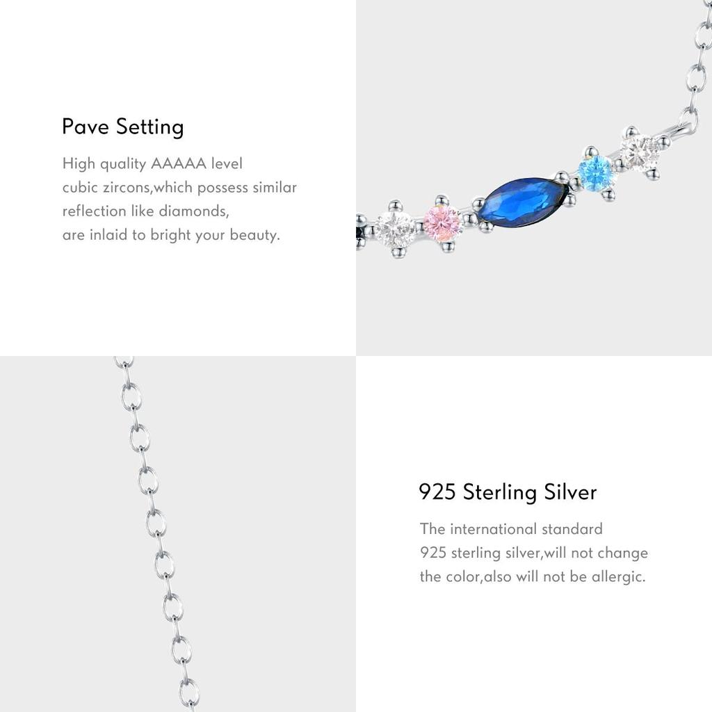 MODIAN Изысканное элегантное длинное ожерелье из стерлингового серебра 925 пробы, винтажная цепочка на шею для женщин, подарок на день рождения, ювелирные изделия