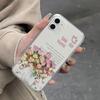 Funda for IPhone 16 15 14 13 12 Pro Max 11 Small Fresh Flowers Dustproof Non-Slip Full Cover Anti Fall Shockproof Transparent