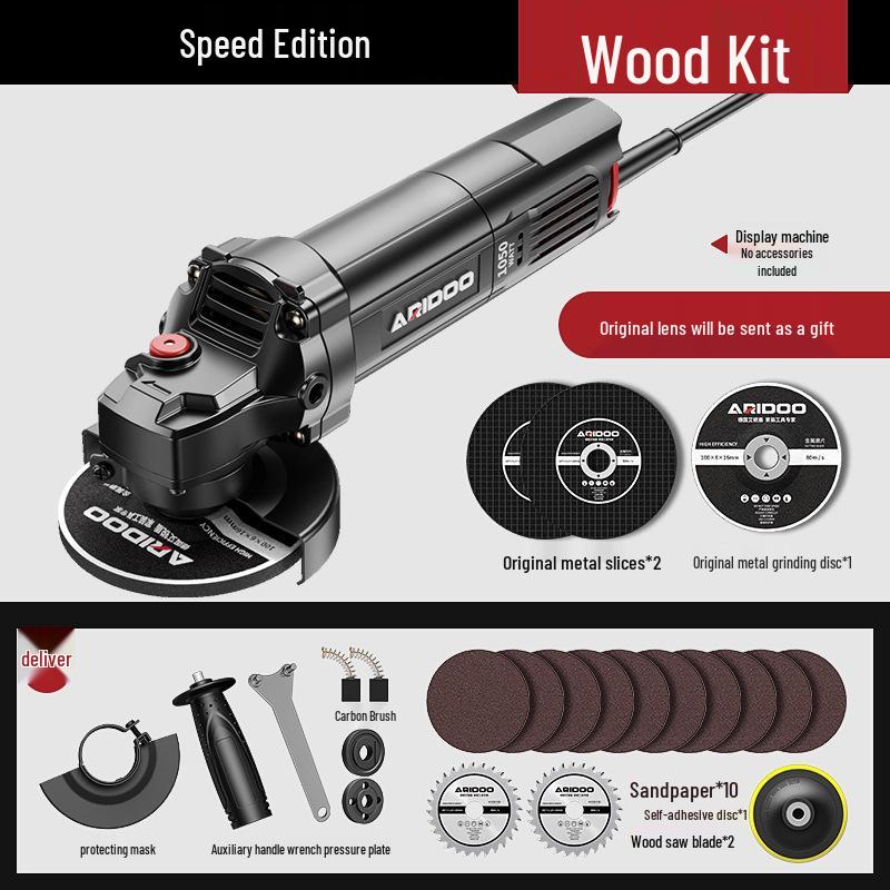 German Multifunctional Angle Grinder: Home & Industrial Use for Grinding, Polishing, and Cutting.