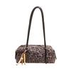 Korean Version of Niche Fashion Bag 2025 New Retro Leopard Print Shoulder Bag Large Capacity Texture Commuter Underarm Bag
