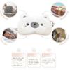 Cute Sleep Mask - Soft And Comfortable Animal Plush Blindfold Eye Coverwhite1pcs