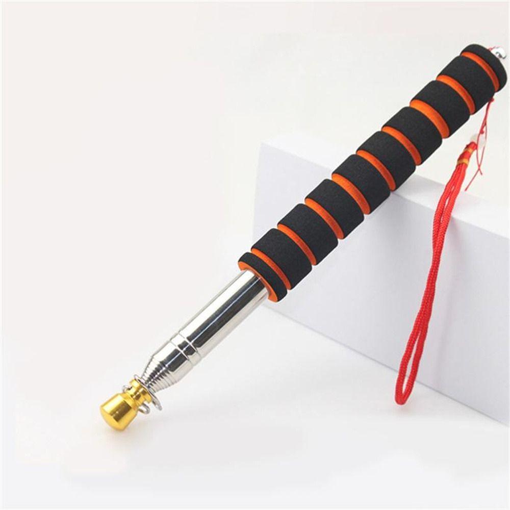Sponge Handle Telescopic Flag Pole Stainless Steel Tour Guide Flagstaff Flag Pole Banner Teachers