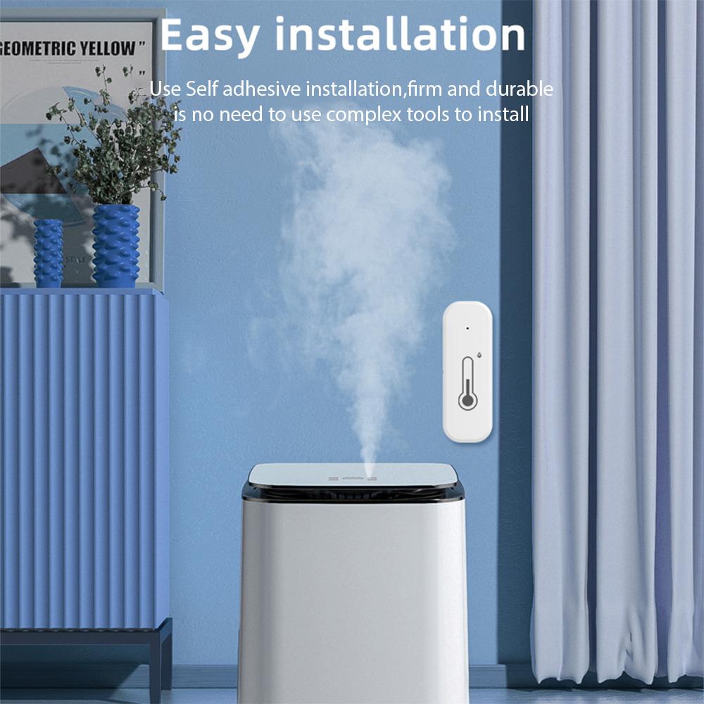 Датчик температуры и влажности Wi-Fi, приложение Tuya, умное управление, устройство для обмена напоминаниями на мобильном телефоне