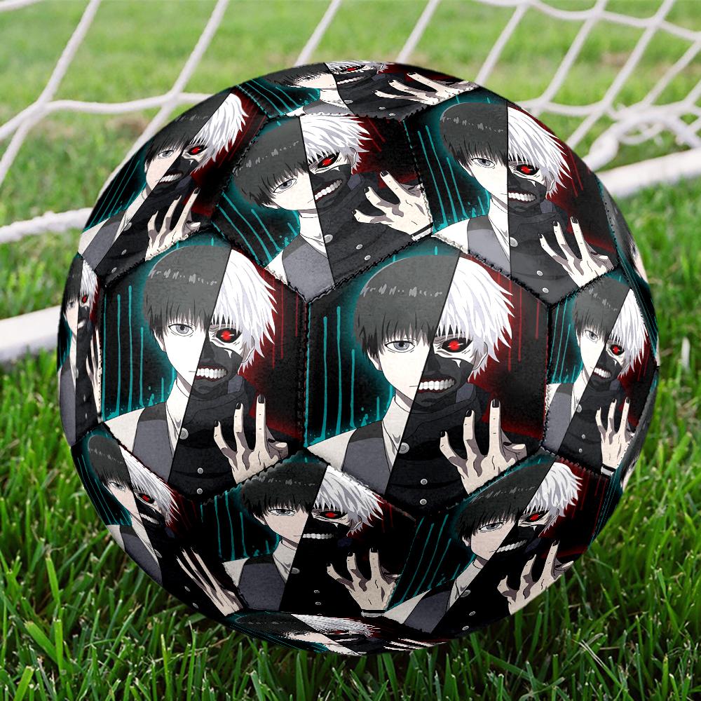 Tokyo Ghoul Kaneki's Struggle Size 5 Soccer Ball,Indoor/Outdoor Suitable for Training Matches Tournaments Practice Games Perfect Gift for Fan
