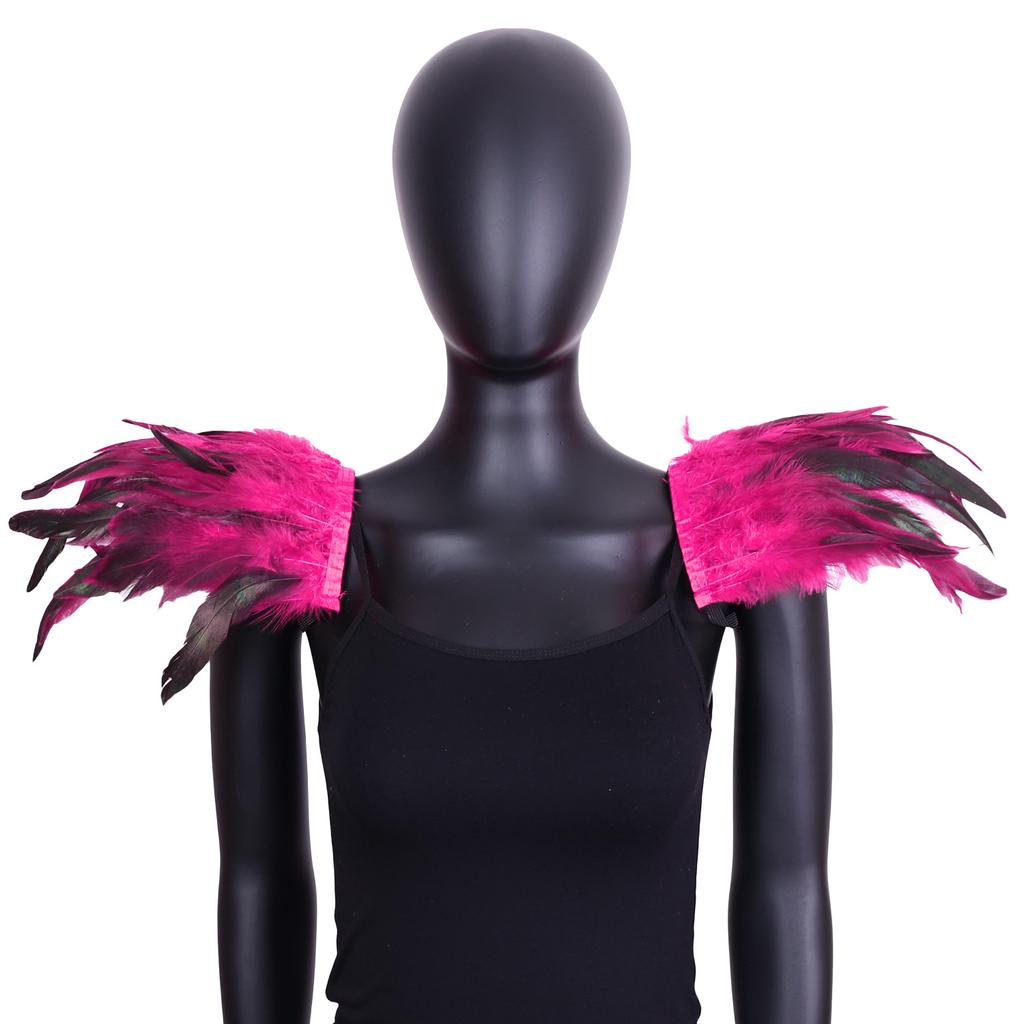 Плечевые накладки из перьев, Праздничные вечеринки, Бальные шали для выступлений, Готический стиль, Ролевые игры, Бальные аксессуары, Костюмы на Хэллоуин