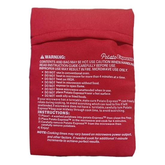 1/2/3/4/5Pcs Microwave Roasted Potato Bag Sustainable Reusable Fluffy Potato Maker Corn Cooking Pouch