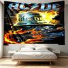 ACDC Print Tapestry - Portable Wall Decor Cloth, for Home, Dorm, Travel, Bedroom, Living Room - Ideal Birthday Housewarming Gift