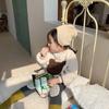 Бархатная толстовка с капюшоном, зимняя одежда для мальчиков и девочек, вышитый мультфильм, бархатный свитер, корейский теплый топ