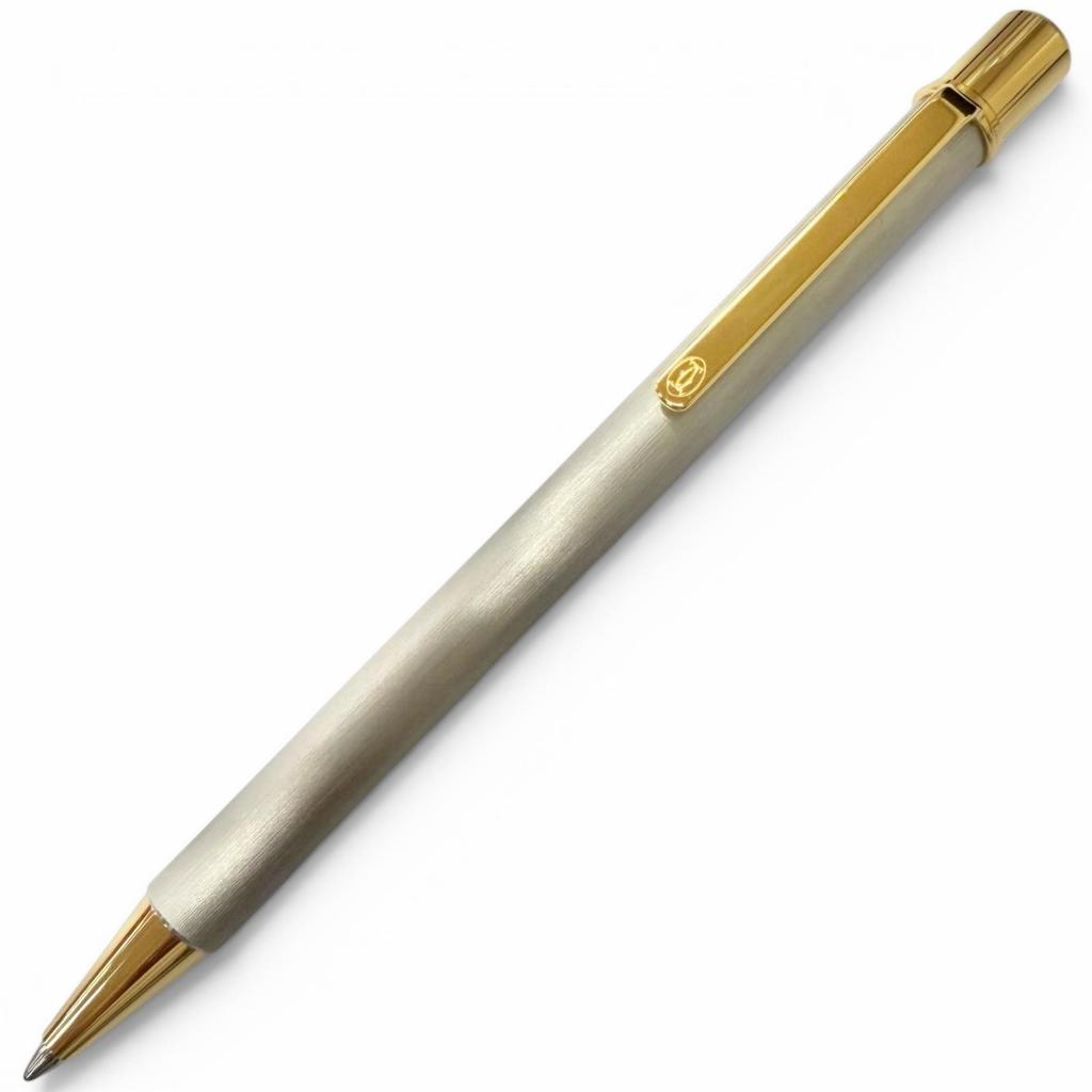 Excellent Cartier Ballpoint pen Must de Cartier Hairline Silver Used