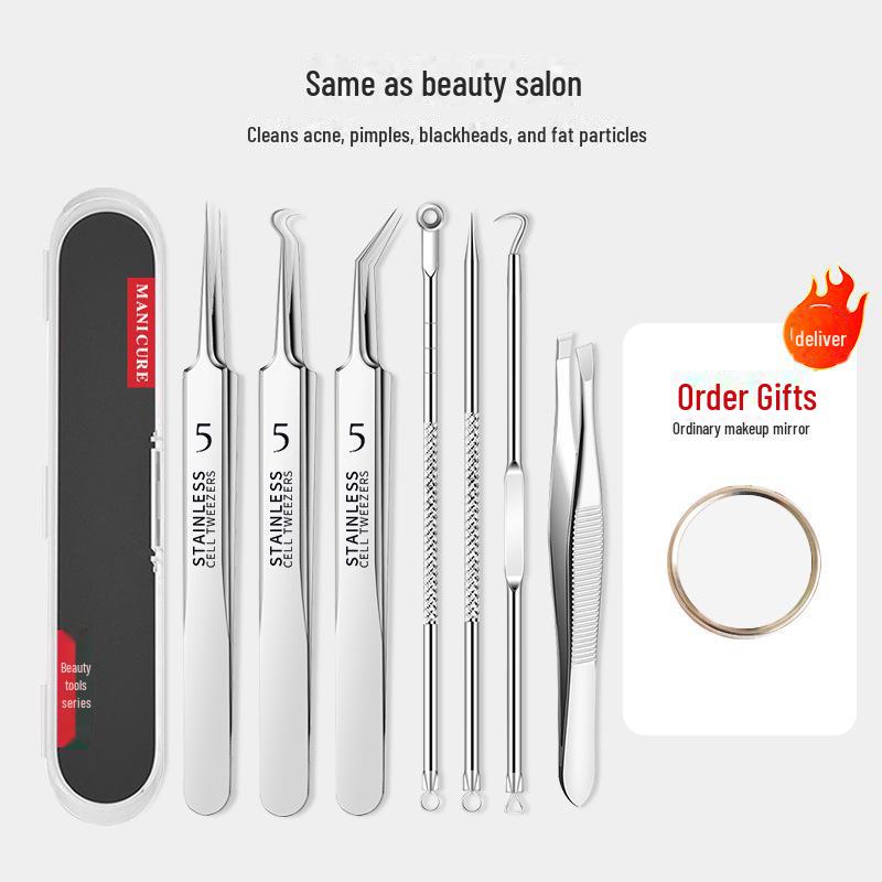 Набор ультратонких игл для лечения акне: Набор пинцетов и инструментов для удаления черных точек