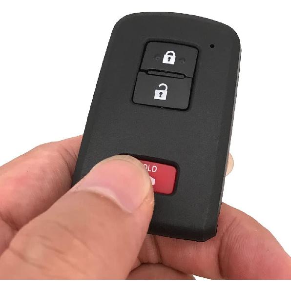 Запасной корпус брелка для ключа подходит для Toyota Tacoma Land Cruiser Prius V RAV4 2016 2017 Бесключевой доступ Пульт дистанционного управления Чехол-корпус для автомобильного брелка (1)