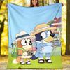 1pc B-Blucy5 Theme Blanket - Digital Print, Polyester, Cozy for All Seasons, Perfect for Outdoor, and Travel