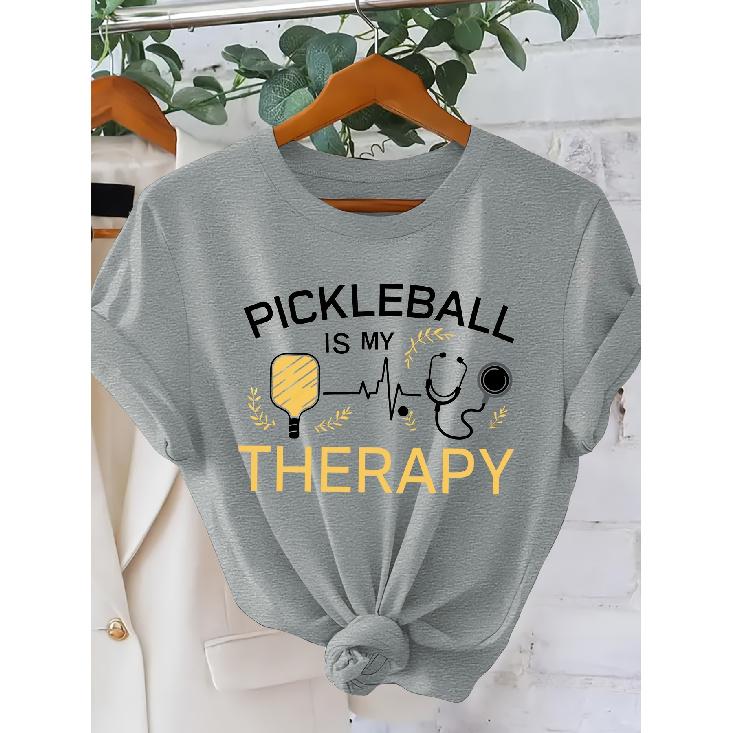 Pileball is my Relax Medical Element Healing Style Printed Fashion Retro Style Women's Short Sleeve Spring and summer casual, versatile, elegant