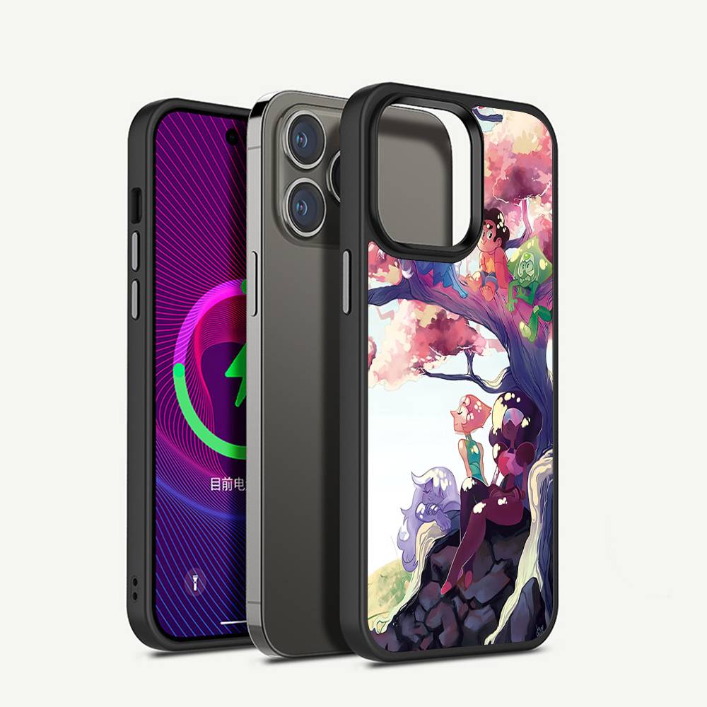 S-Steven U-Universe Cartoon Anime Phone Cover For IPhone 17 16 15 14 13 12 11 Pro Max Mini For Magsafe Magnetic Wireless Charge
