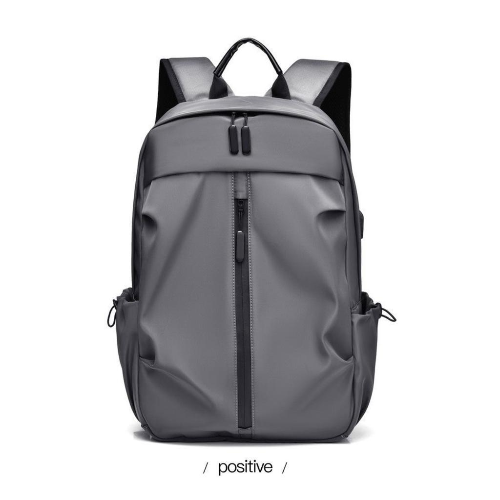 Men's Fashionable Solid Color Backpack - Lightweight and Durable, Suitable for Sports, Travel, and Commuting, with A Laptop Compartment