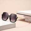 Premium sunglasses brown new premium unisex transparent double beam retro black large frame glasses