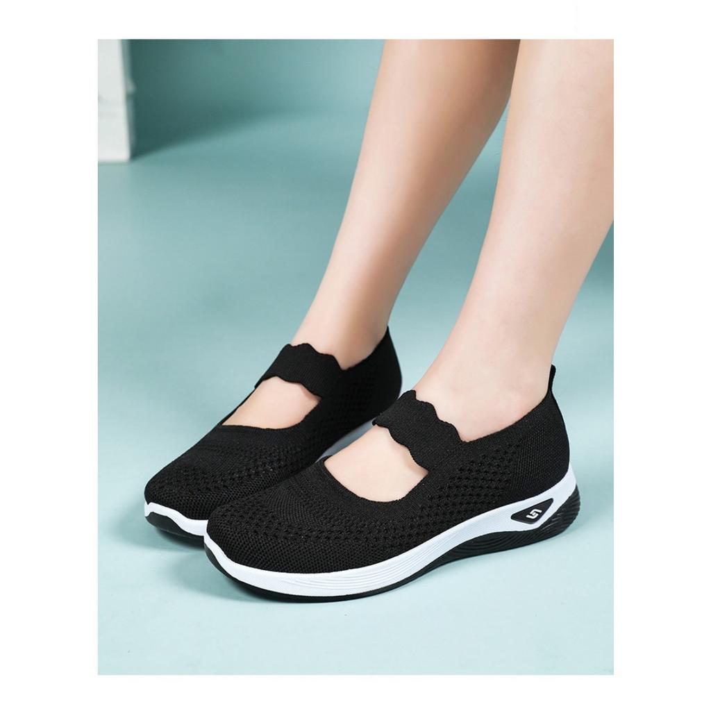 Женская обувь летом, легкие прогулочные туфли из ткани