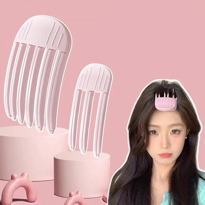 Волосы челки пушистый артефакт шпилька для женщин лоб увеличение верхней челки формирующая расческа