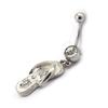 Les Trésors De Lily [K0660] - Body Piercing 'Tong' Silver White