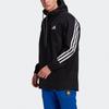 Adidas 3-полосная куртка с капюшоном, мужская верхняя одежда, черная GM5752
