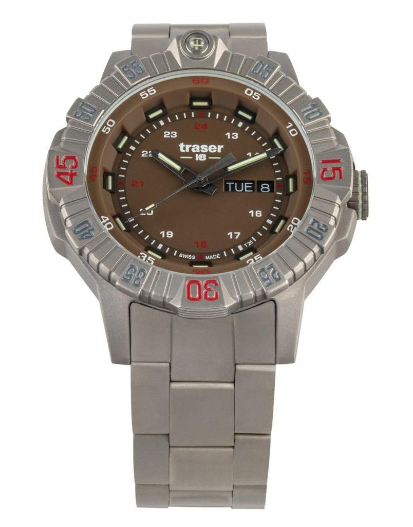 Watch Tracer P99 T Tactical Brown 9031614 Gray [TRASER] Men's