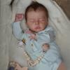 18-дюймовая живая кукла Bebe Reborn Doll Jude с мягким на ощупь тканевым телом, кукла для новорожденных, милая спящая 3D-кукла с имитацией кожи для детей, подарки на день рождения