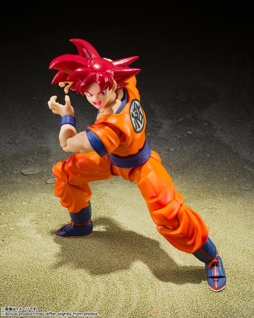 TAMASHII NATIONS Dragon Ball Super Super Saiyan God Son Goku The Saiyan God of a Righteous Heart 140 мм ПВХ ABS окрашенная подвижная фигурка SHFiguarts - -