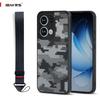 Противоударный чехол OPPO Reno 13 Military Grade Camo с ремешком