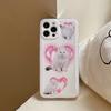 Противоударный чехол для телефона с рисунком розовых кошек Ins, силиконовый мягкий чехол для Iphone X Xr Xsmax 14 Pro Max 12 Mini 11 13 Promax 8 7 Plus