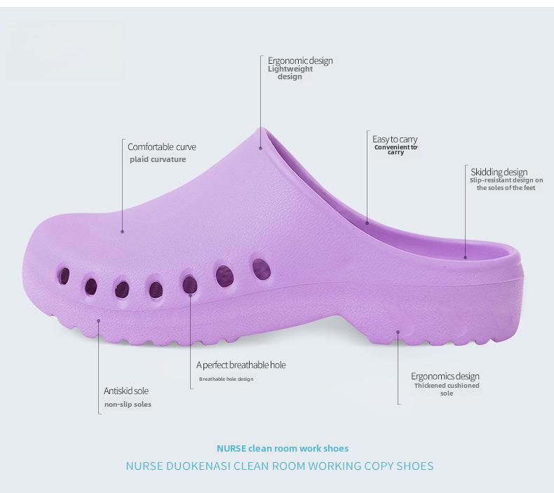 Унисекс хирургическая и обувь с закрытым носком для ОИТ для медицинских работников