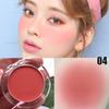 6 Colors Single Blush Palette Waterproof Lasting Natural Face Red Rouge Powder Fashion Cream Blusher