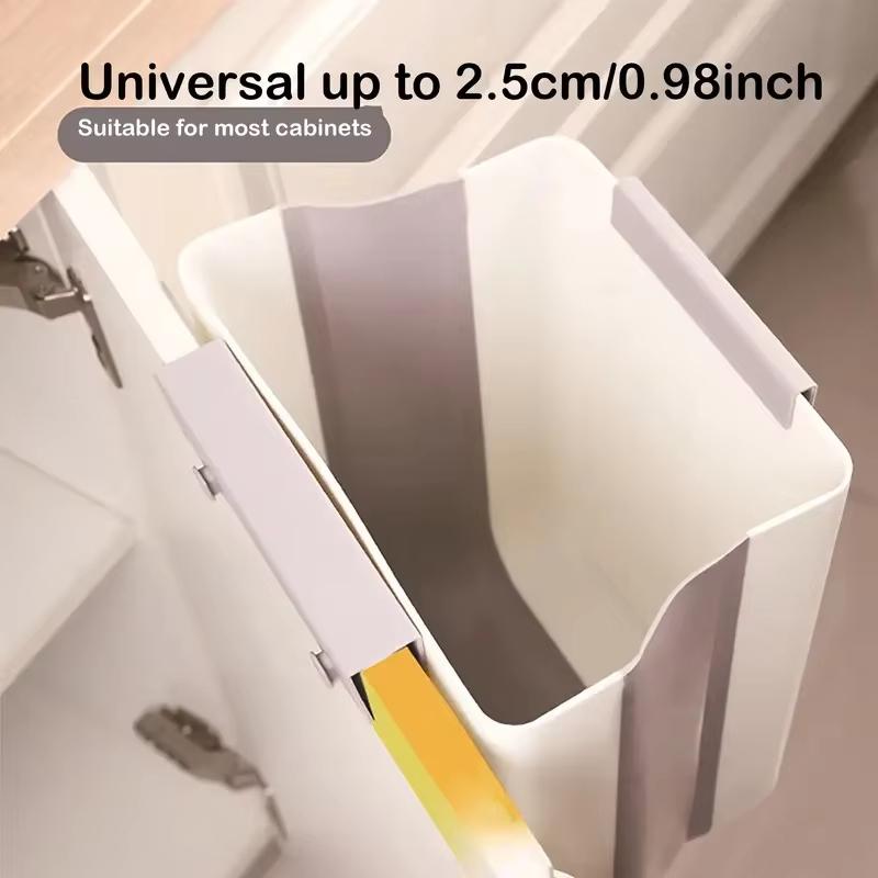 Складное подвесное мусорное ведро, Подвесное ведро для хранения мусора на дверцу кухонного шкафа, Утолщенное и большого диаметра, Более прочное